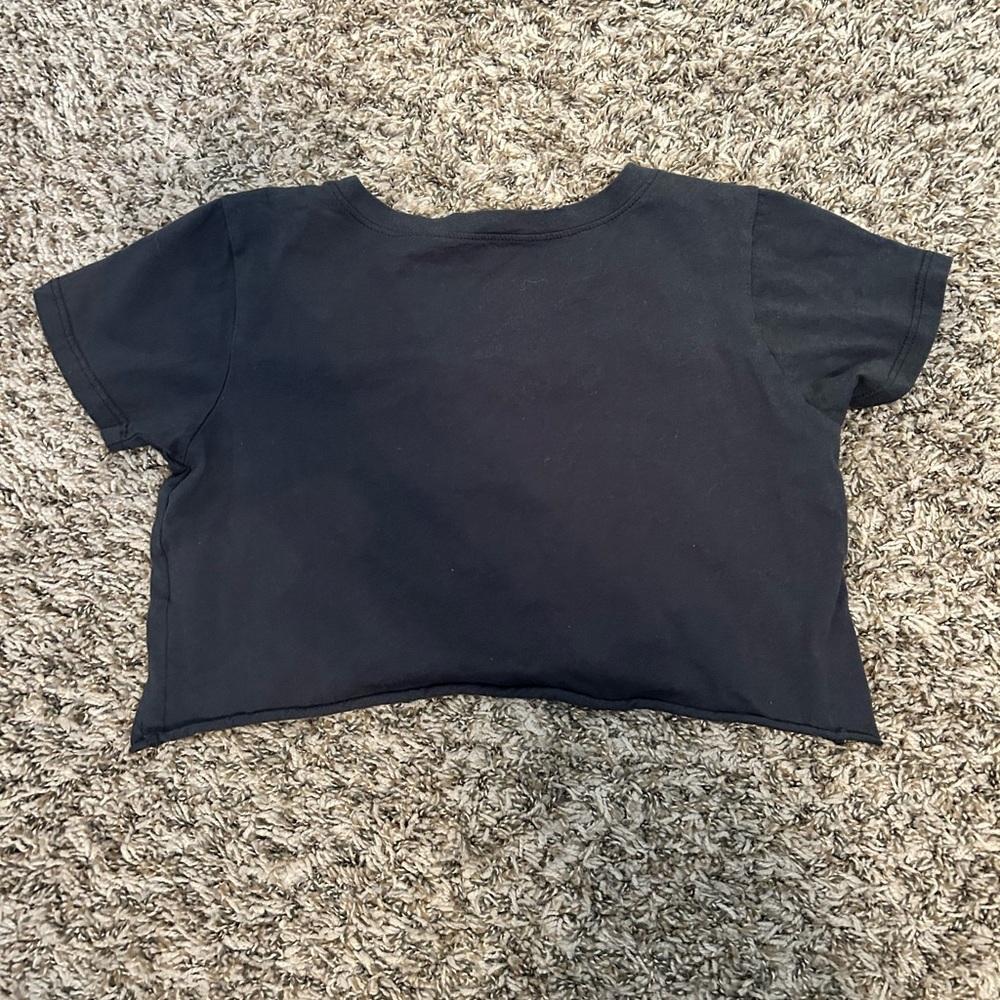 Prince Peter Collection Black Cropped Graphic Tshirt girls XL - Picture 5 of 5